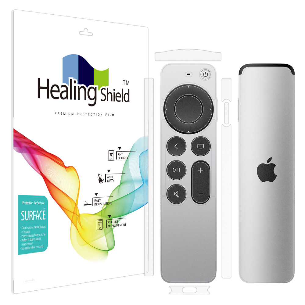 애플TV 7세대 리모컨 무광 외부보호필름 세트]