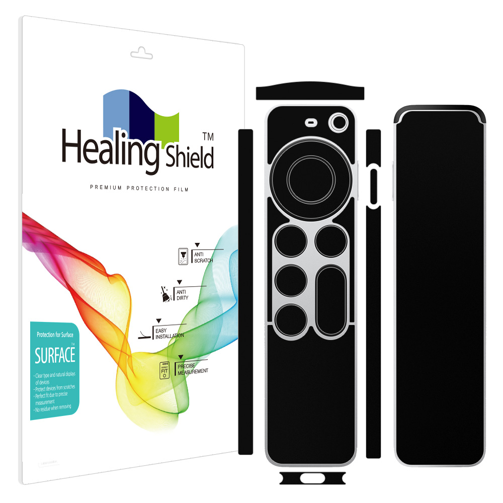 애플TV 7세대 리모컨 블랙 외부보호필름 세트]